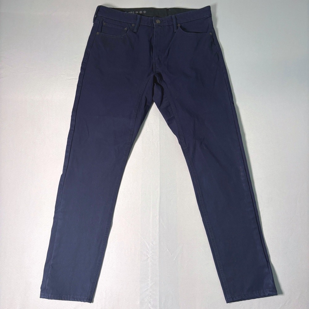 Levis Commuter Pro Mens Navy Blue 4-Way Stretch Water Repellent Pants 33x30